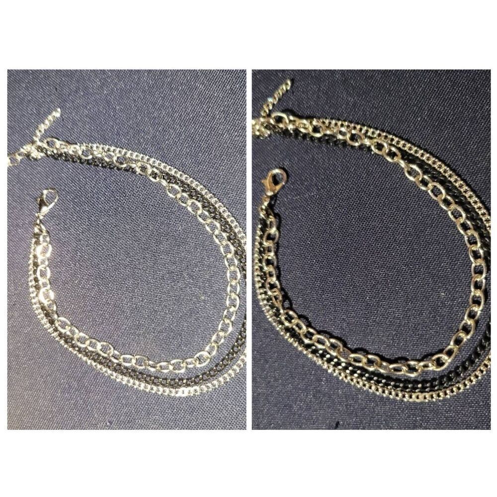 Unisex Multi layer chain bracelet or anklet